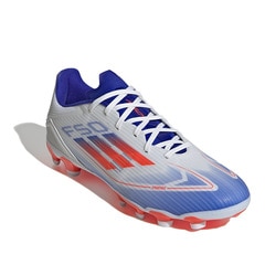 アディダス F50 LEAGUE HG/AG adidas サッカースパイク シューズ 土 人工芝 フットウェアホワイト×ソーラーレッド×ルシッドブルー (IF1341)