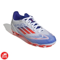 アディダス キッズ F50 LEAGUE HG/AG adidas サッカースパイク シューズ ジュニア Jr 子供 土 人工芝 フットウェアホワイト×ソーラーレッド×ルシッドブルー (IF1370)