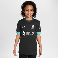 ナイキ リバプール FC 2024/25 スタジアム アウェイ ジュニア Dri-FIT サッカー レプリカ ユニフォーム NIKE 半袖 シャツ クラブチーム Jr キッズ 子供 (FN9125-322)