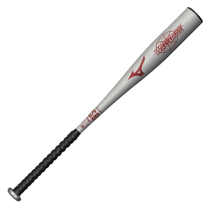 野球 ミズノ ジュニア軟式金属バット ウィルドライブレッド×ヒッ