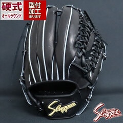 野球 久保田スラッガー 硬式グローブ オールラウンド用 KUBOTA slugger グラブ グローブ 硬式 右投げ (KSG-MP4-BLK-BLK)