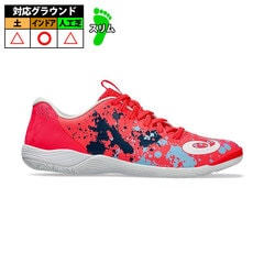 アシックス TOQUE 8 asics 大人 サッカー フットサル  人工芝 土 インドア トレシュー ピンク×ホワイト (1113A044-700)