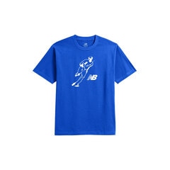 野球 Shohei Ohtani ジュニアコットンショートスリーブＴシャツ NEWBALANCE トップス Tシャツ 半袖 ショートスリーブ 大谷翔平 MLB メジャーリーグ ロサンゼルス ドジャース メンズ レディース オフィシャル 子供 キッズ (YT41738-TRY)