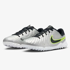 【特価】ナイキ ジュニア ティエンポ レジェンド 10 アカデミー TF NIKE サッカー フットサル トレーニングシューズ トレシュー メタリックシルバー/ボルト/ブラック (DV4351-001)