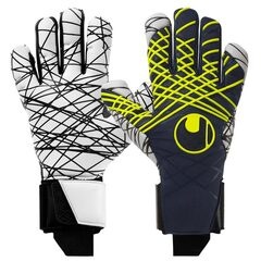 ウールシュポルト プレディクション ウルトラグリップ ハーフネガティブ uhlsport サッカー キーパーグローブ キーパー手袋 ゴールキーパー GK ネイビー×フローイエロー (1011328-01)