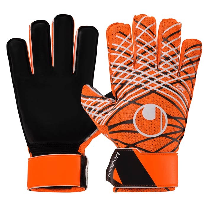 【特価】ウールシュポルト スターターレジスト+ uhlsport サッカー キーパーグローブ キーパー手袋 ゴールキーパー GK フローオレンジ×ホワイト×ブラック (1011345-01)
