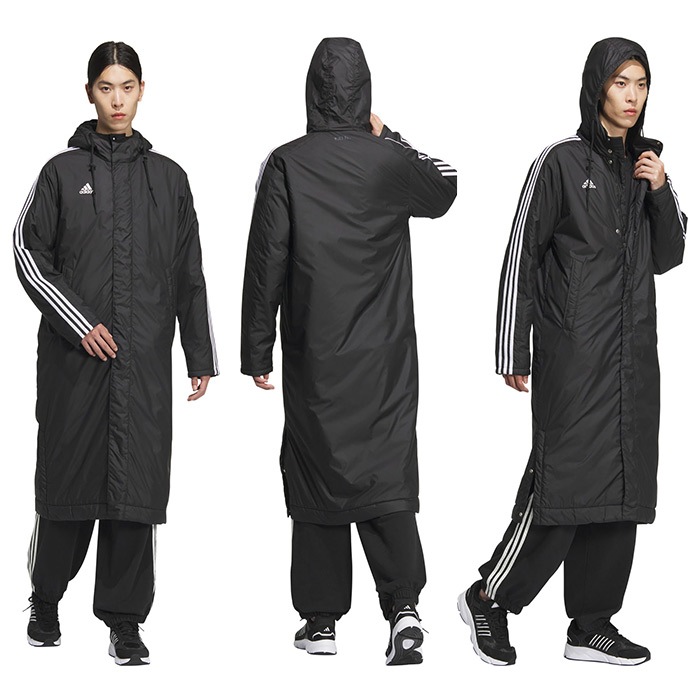 美品⭐️Y-3 モッズコート スリーストライプス 変形 ブラック XLサイズ相当 美品⭐️Y-3 モッズコート スリーストライプス 変形 ブラック XLサイズ