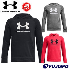 野球 アンダーアーマー UAライバルフリース ビッグロゴ フーディー underarmour 裏起毛 パーカー 冬 ジュニア 長袖 (1379791)