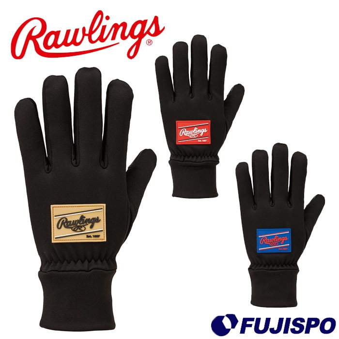 野球 ローリングス ジュニアフリースグローブ rawlings 防寒具 冬物 練習 裏起毛 (EAC14F06J)