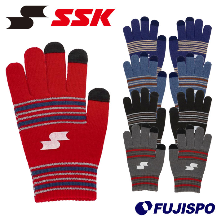 野球 SSK マジックグローブ SSK 防寒アイテム 防寒具 スポーツ 手袋 タッチパネル対応 ランニング トレーニング (YAE24116)
