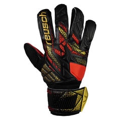 ロイシュ アトラクト ソリッド reusch サッカー キーパーグローブ キーパー手袋 ゴールキーパー GK ブラック×ゴールド×ファイアリーレッド (5560515-7075)