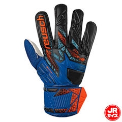 【特価】ロイシュ アトラクト ソリッド ジュニア reusch サッカー キーパーグローブ キーパー手袋 ゴールキーパー GK Jr キッズ 子供 エレクトリックブルー×ショッキングオレンジ (5562515-4467)