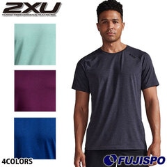 2XU メンズ モーションTee トップス 半袖 トレーニング Tシャツ 吸汗速乾 (MR7158A)