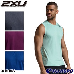 2XU メンズ モーションTank タンクトップ トップス ノースリーブ トレーニング Tシャツ 吸汗速乾 (MR7187A)
