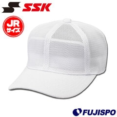 野球 エスエスケイ ジュニア 帽子 角ツバ6方型 オールメッシュ SSK ベースボールキャップ 練習用 子供 小学生 (BC073J)