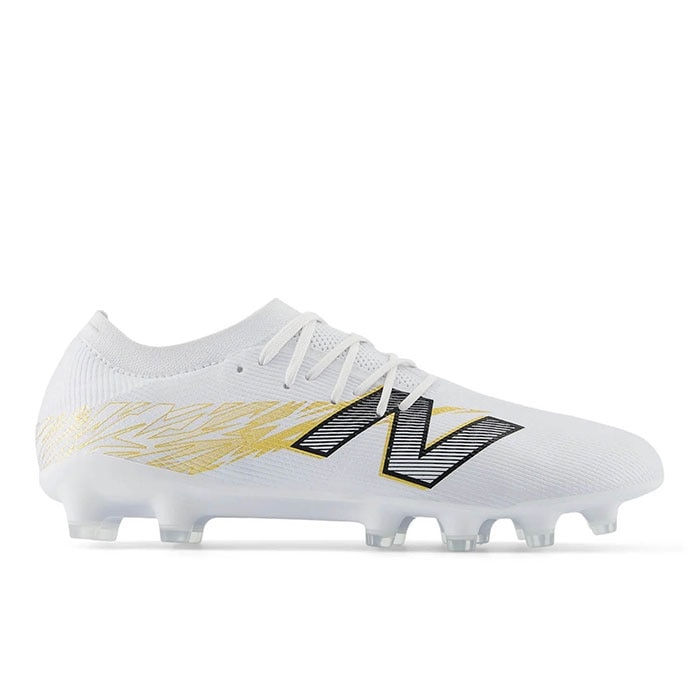 【特価】ニューバランス FURON ELITE HG V5 NewBalance サッカースパイク 天然芝 人工芝 土 WHITE フューロン (SF1HWG8D)