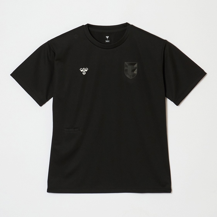ガンバ大阪×hummel 2025 半袖Tシャツ ヒュンメル サッカー シャツ 吸汗速乾 スポーツ カジュアル メンズ (HAP4208GO-90)