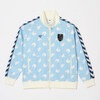 ガンバ大阪×hummel 2025 トラックジャケット ヒュンメル サッカー ジャージ 長袖 フルジップ 吸汗速乾 ストレッチ 軽量 スポーツ カジュアル メンズ (HAT2133GO-13)