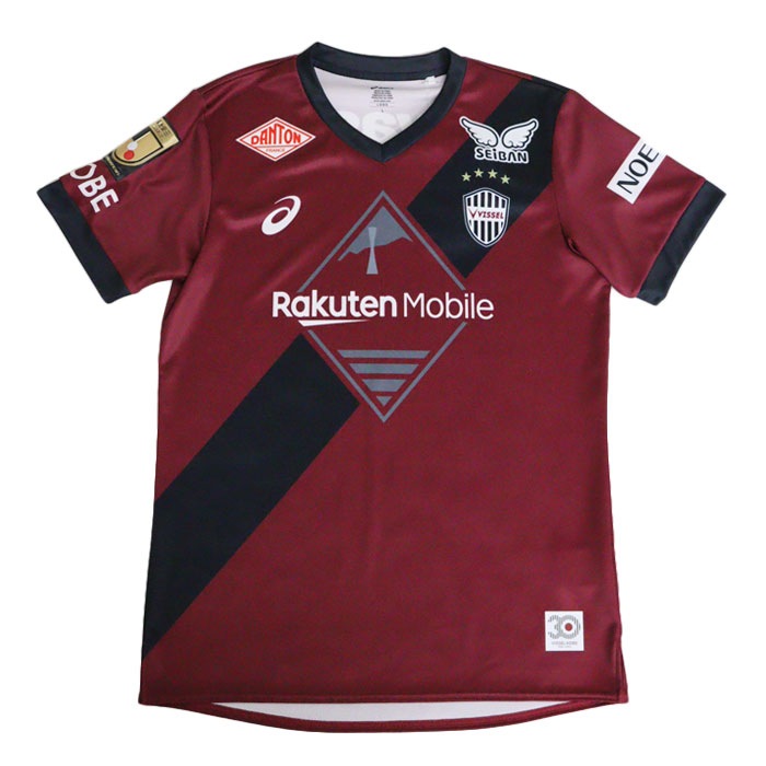 アシックス ヴィッセル神戸 2025 ホーム レプリカユニフォーム asics サッカー レプリカ シャツ 半袖 クラブチーム Jリーグ (2103A103-601)