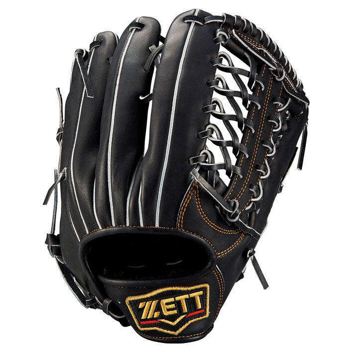ZETT 軟式グローブ ブラック 野球 ゼット プロステイタス 軟式グローブ 外野手用 ZETT グラブ
