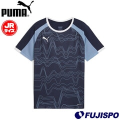 プーマ ジュニア INDIVIDUAL LIGA グラフィック 半袖 シャツ PUMA サッカーフットサル プラクティスシャツ プラシャツ Tシャツトップストレーニングウェア 吸水速乾 Jr キッズ 子供 (660185-06)
