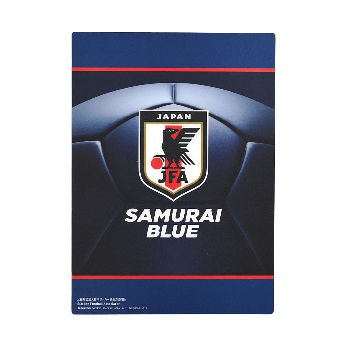 JFA サッカー日本代表 クリア下敷き SAMURAI BLUE サムライブルー