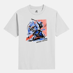 野球 ニューバランス ジュニア Tシャツ  NewBalance ウェア シャツ 大谷翔平 ドジャース 子供 (YT51728-WT)