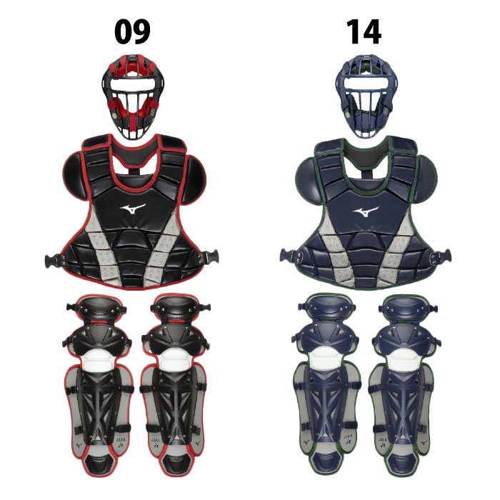 野球 ミズノ 小学生軟式ゴムソフト捕手防具3点セット mizuno