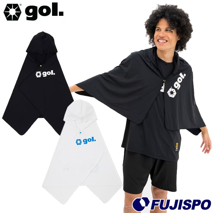ゴル スレイクールフーディータオル gol. ポンチョ 接触冷感 UVカット 放熱 ストレッチ 熱中症対策 日除け スポーツ アウトドア レジャー (G588785)