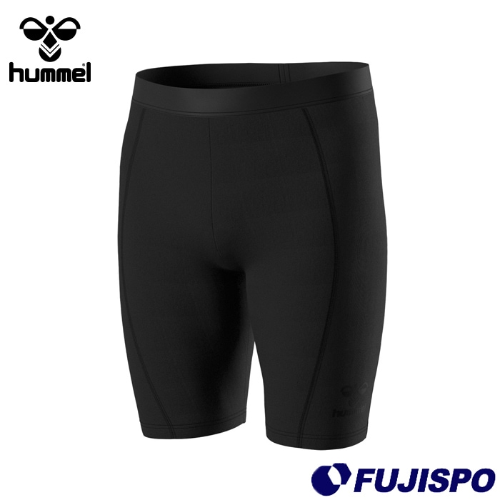 ヒュンメル ぴたっとつめたハーフタイツ hummel サッカー フットサル インナーパンツ スパッツ 冷たい 接触冷感 UVカット 抗菌 ストレッチ メンズ (HAP6044P)