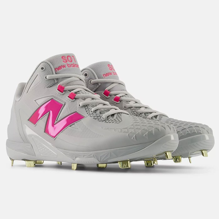 New Balance S01 スパイク グレー/ピンク 大谷翔平モデル 野球 ニューバランス 金具スパイク FuelCell newbalance 大谷翔平 限定