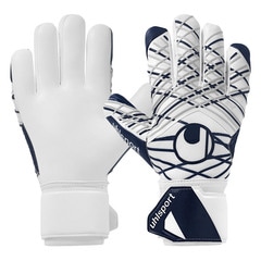 ウールシュポルト スーパーソフト ハーフネガティブ uhlsport サッカー キーパーグローブ キーパー手袋 ゴールキーパー GK ホワイト×ネイビー×シルバー (1011367-01)