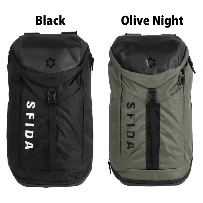 新品未使用】SFIDA ロールトップバックパック ブラック　40L 新品未使用】SFIDA ロールトップバックパック ブラック 40L スフィーダ