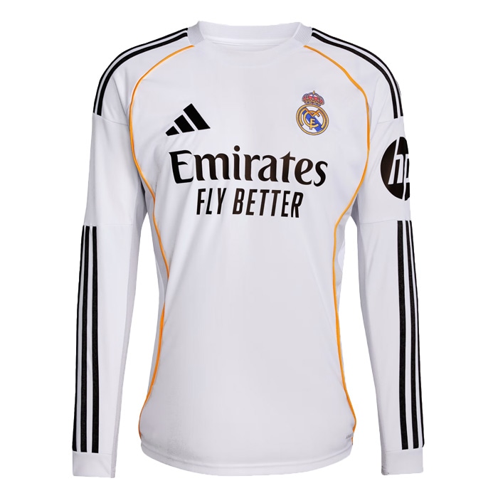 アディダス レアル・マドリード 25/26 長袖 ホームユニフォーム adidas サッカー レプリカ シャツ クラブチーム 大人 メンズ (KPD77-JN8884)