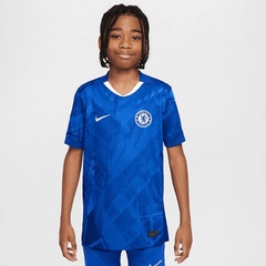 ナイキ キッズ チェルシー FC 2025/26 スタジアム ホーム NIKE Dri-FIT サッカー レプリカ ユニフォーム 半袖 シャツ クラブチーム ジュニア 子供 (HJ5285-496)