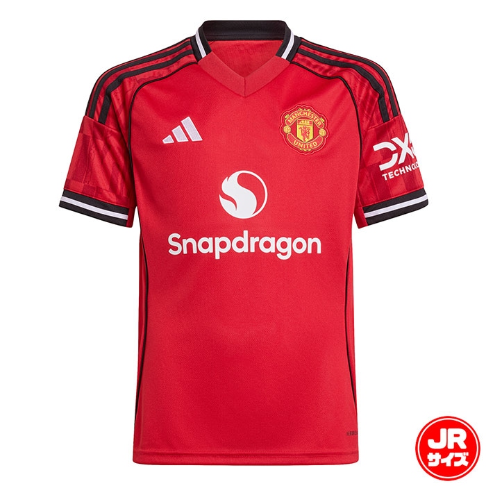 アディダス キッズ マンチェスター・ユナイテッド 25/26 ホームジャージー adidas サッカー レプリカ ユニフォーム 半袖 シャツ クラブチーム ジュニア 子供 (KRA50-JP3013)