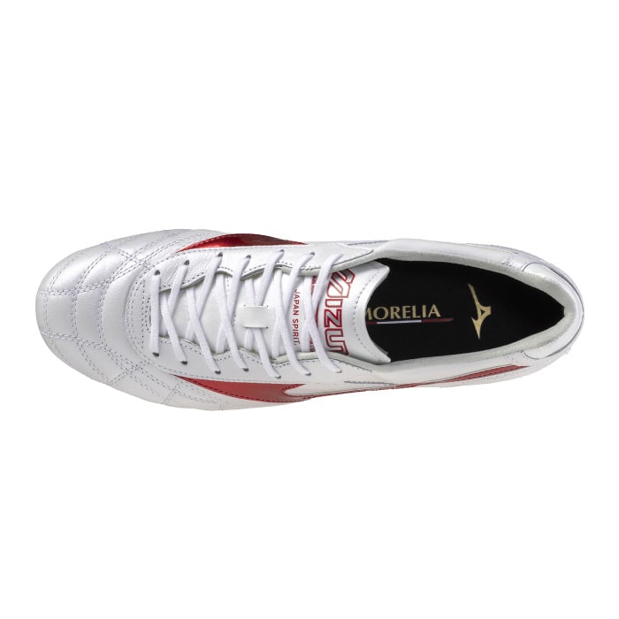 ⭐️新品未使用⭐️【27.5㎝】ミズノMizunoモレリア2プロAGサッカースパイク ミズノ モレリア 2 JAPAN ショートタン MORELIA 2 ホワイト ゴールド