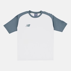 【特価】ニューバランス ジュニア Black Out Fun & Play Edition ショートスリーブTシャツ NewBalance サッカー フットサル プラクティスシャツ プラシャツ 半袖 トレーニングウェア 吸汗速乾 キッズ 子供 (ABT55221-LIN)