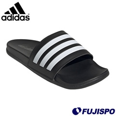 アディダス アディレッタ コンフォートサンダル adidas シューズ シャワーサンダル スポーツサンダル コアブラック×フットウェアホワイト×コアブラック (GZ5891)