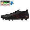 ミズノ モレリアネオIV β JAPAN mizuno サッカースパイク シューズ 天然芝 人工芝 土 大人 メンズ レディース ブラック×ルビーレッド (P1GA254000)