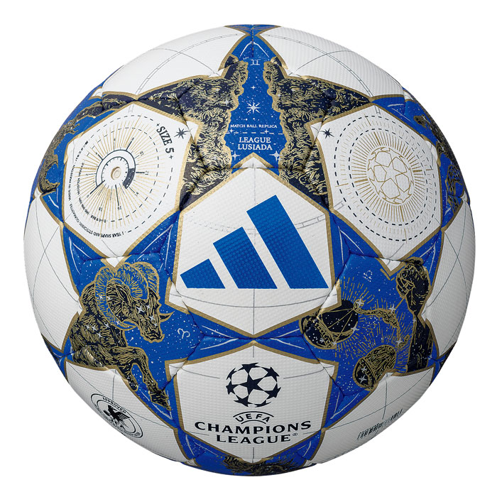 アディダス フィナーレ 25-26 リーグ ルシアーダ adidas Champions League 2025-2026 チャンピオンズリーグ サッカーボール 5号球 ホワイト×ブルー (ADF541WB)