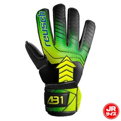 ロイシュ アトラクト AB1 ソリッド ジュニア reusch サッカー キーパーグローブ キーパー手袋 ゴールキーパー GK キッズ 子供 ブラック/セイフティイエロー/ブラック (5562554-7052)