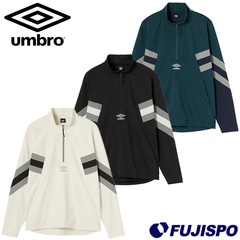 アンブロ THE THIRD by UMBRO ウォームアップハーフジップトップ umbro サッカー フットサル ジャケット トレーニングウェア 長袖 吸汗 大人 (UF5FJG11M)