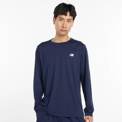 ニューバランス Sport Linear Long Sleeve Tシャツ 長袖 NewBalance プラクティスシャツ トレーニングウェア トップス 丸首 大人 メンズ (AMT53407-TNV)