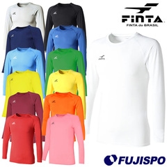 フィンタ ストレッチ 長袖 クールネック アンダーシャツ FINTA サッカー フットサル スポーツ インナーシャツ 抗菌防臭 吸水速乾 柔軟性 大人 (FT5997)