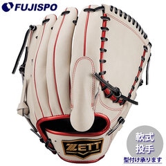 美品 ZETT 軟式投手用グローブ 新品】 ゼット 軟式グローブ / 内野手用 無料型付け (ZETT