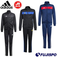 アディダス キッズ TIROエッセンシャルトラックスーツ adidas サッカー フットサル ジャケット 長袖 ロングパンツ 上下セット セットアップ トレーニングスーツ ジュニア 子供 (KSQ97)