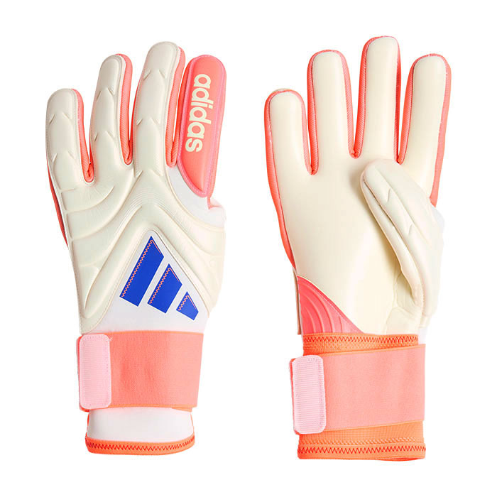 アディダス コパ GKグローブ プロ adidas サッカー キーパーグローブ キーパー手袋 ゴールキーパー オフホワイト×ルシッドブルー×シグナルコーラル (KSZ19-JN5336)