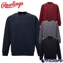 野球 ローリングス ニットクルーネックシャツ Rawlings ウェア パーカー 長袖 スポーツ ロングスリーブ (AOS15F07)