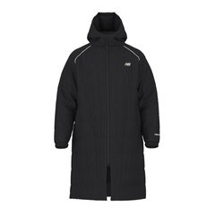 野球 ニューバランス パデットコート ロング New Balance ロングコート ベンチコート スポーツ トレーニング 防寒 保温 (AMJ53173-BK)